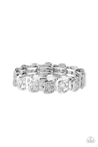 Urban Stackyard - Silver - Paparazzi Accessories