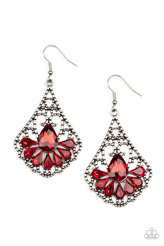 Exemplary Elegance - Red - Paparazzi Accessories