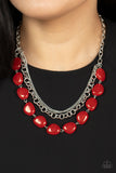 Pumped Up Posh - Red - Paparazzi Accessories