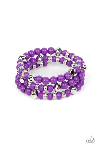 Vibrant Verve - Purple - Paparazzi Accessories