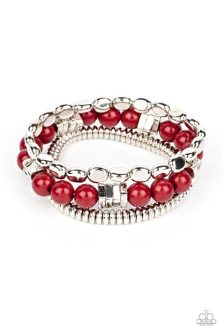 Tour de Tourist - Red - Paparazzi Accessories