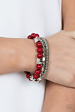 Tour de Tourist - Red - Paparazzi Accessories