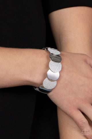 Demurely Disco - Silver - Paparazzi Accessories