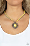 Sahara Suburb - Yellow - Paparazzi Accessories