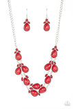 Botanical Banquet - Red - Paparazzi Accessories