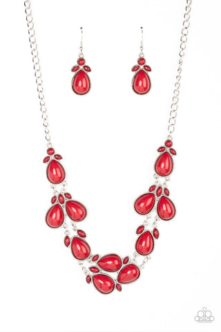 Botanical Banquet - Red - Paparazzi Accessories