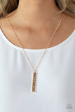 Matt 7:7 - Gold - Paparazzi Accessories