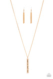 Matt 7:7 - Gold - Paparazzi Accessories