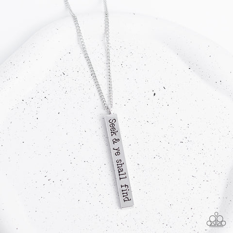 Matt 7:7 - Silver - Paparazzi Accessories