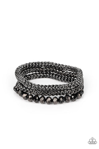 Gutsy and Glitzy - Black - Paparazzi Accessories