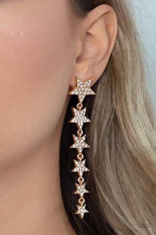 Americana Attitude - Gold - Paparazzi Accessories