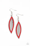 Leather Lagoon - Red - Paparazzi Accessories