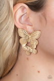Blushing Butterflies - Gold - Paparazzi Accessories