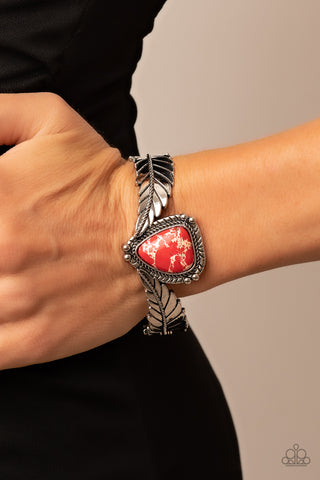 Desert Roost - Red - Paparazzi Accessories