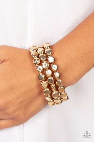 HAUTE Stone - Gold - Paparazzi Accessories