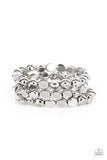 HAUTE Stone - Silver - Paparazzi Accessories