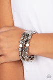 HAUTE Stone - Silver - Paparazzi Accessories