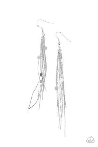 Cosmic Cascade - Silver - Paparazzi Accessories