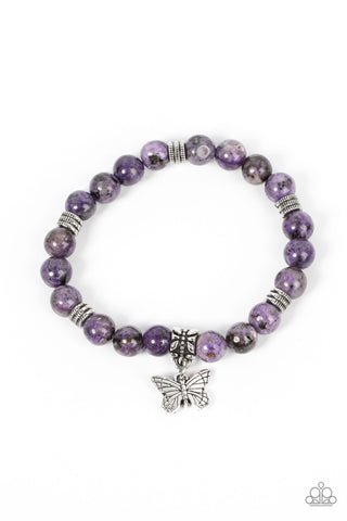 Butterfly Nirvana - Purple - Paparazzi Accessories