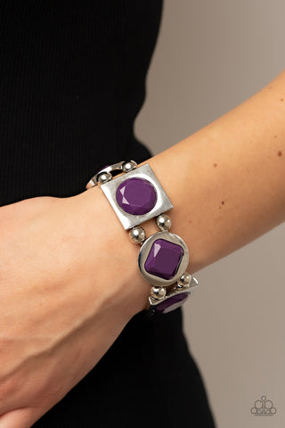 Asymmetrical A-Lister - Purple - Paparazzi Accessories