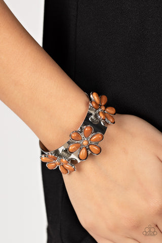 Desert Flower Patch - Brown - Paparazzi Accessories
