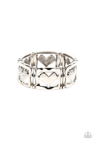 Legendary Lovers - Silver - Paparazzi Accessories