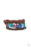 Textile Texting - Blue - Paparazzi Accessories