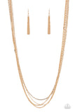 Undauntingly Urban - Gold - Paparazzi Accessories