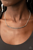 Collar Poppin Sparkle - Silver - Paparazzi Accessories