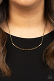 Collar Poppin Sparkle - Brass - Paparazzi Accessories