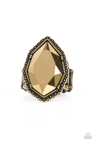 Avant-GRANDEUR - Brass - Paparazzi Accessories