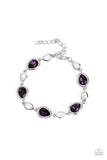 Timelessly Teary - Purple - Paparazzi Accessories