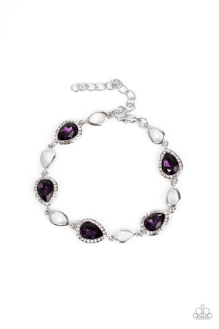 Timelessly Teary - Purple - Paparazzi Accessories