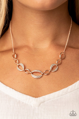 The Only Game in Town - Rose Gold - Paparazzi Accessories