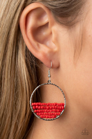 Head-Over-Horizons - Red - Paparazzi Accessories