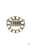 Stone Circles - White - Paparazzi Accessories