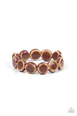 Earthy Entrada - Brown - Paparazzi Accessories