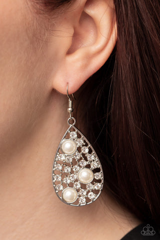 Bauble Burst - White - Paparazzi Accessories