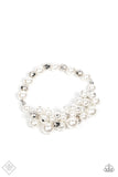 Elegantly Exaggerated - White - Paparazzi Accessories