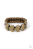 Rhythm of Love - Brass - Paparazzi Accessories