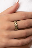 Rhythm of Love - Brass - Paparazzi Accessories