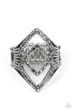 Diamond Duet - Silver - Paparazzi Accessories