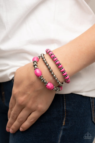 Take by SANDSTORM - Pink - Paparazzi Accessories