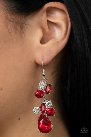 Rhinestone Reveler - Red - Paparazzi Accessories