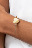 Hidden Intentions - Gold - Paparazzi Accessories