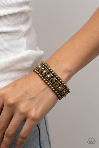 Ritzy Reboot - Brass - Paparazzi Accessories