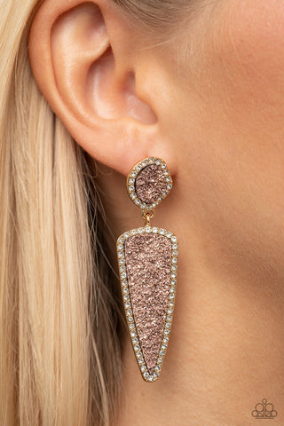 Druzy Desire - Gold - Paparazzi Accessories