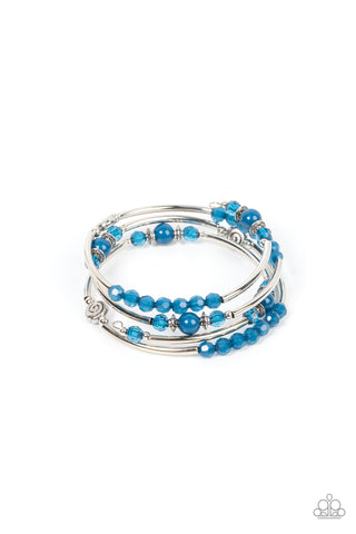 Whimsically Whirly - Blue - Paparazzi Accessories