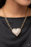 Heartbreakingly Blingy - Gold - Paparazzi Accessories