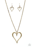 Hopelessly In Love - Brass - Paparazzi Accessories